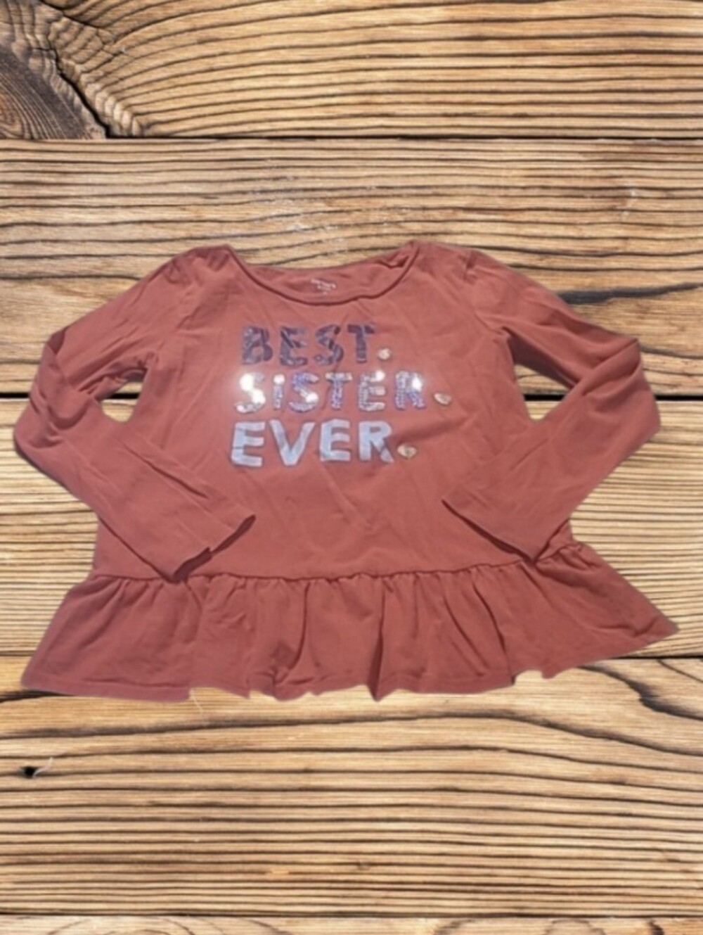 GIRL'S CARTER'S KID BEST SISTER EVER LONGSLEEVE SHIRT